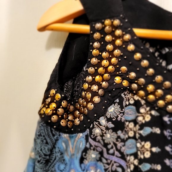 ANGIE'S Mini Dress, Size 8, Color: Navy Blue/ light blue. - Picture 5 of 9